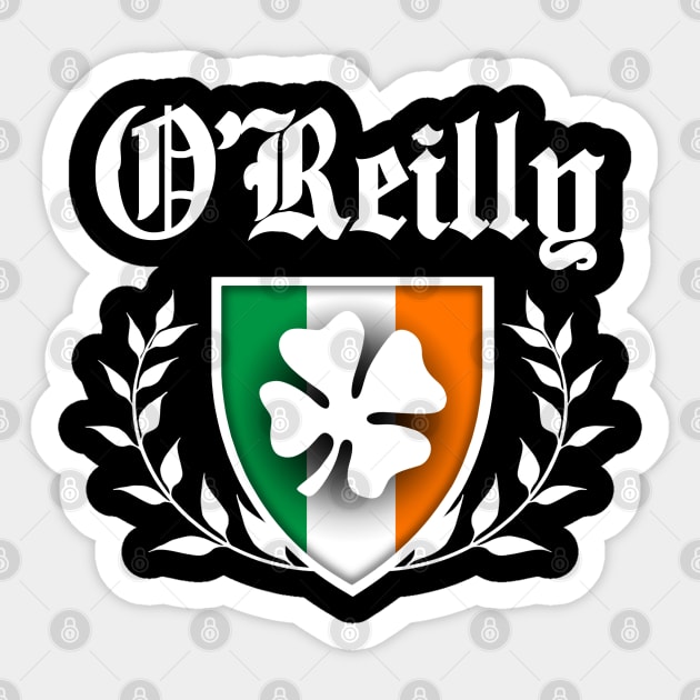 O'Reilly Shamrock Crest Sticker by robotface